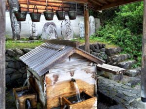 長野県奈良井宿の水飲み場