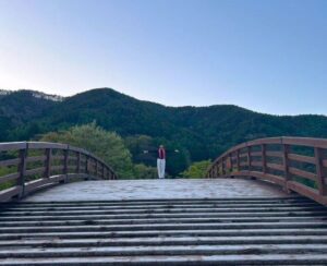 奈良井宿の橋と私