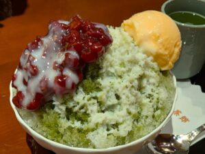 かき氷　宇治金時