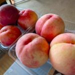 直売所で買った桃