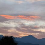 ８月下旬　晩夏の夕暮れ時の常念岳
