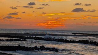 日本海の夕暮れ