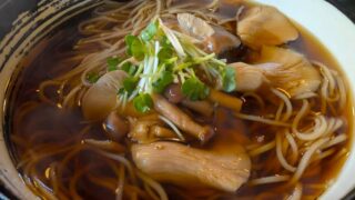 きのこ蕎麦　小諸懐古園