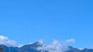 11月1日の常念岳と北アルプス