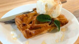 アップルパイとアイス