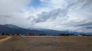 大糸線の車窓からの眺め